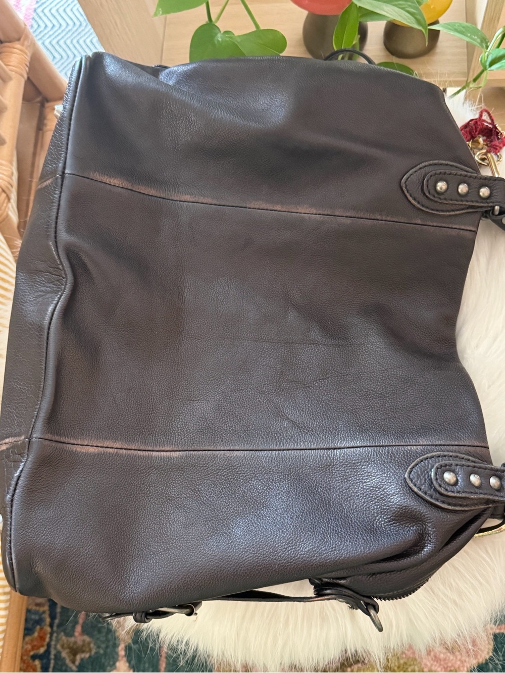 NWOT Free People We the Free Coal Emerson Tote Bag - Picture 7 of 16